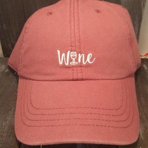 Burgundy wine baseball cap, hat